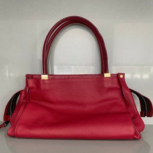 Red leather Chloe handbag
